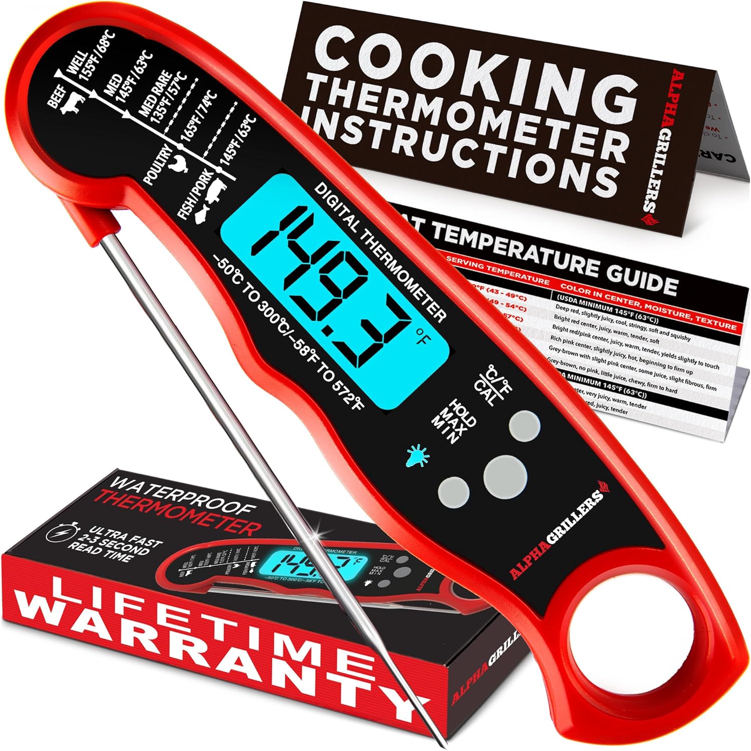 Alpha Grillers Meat Thermometer